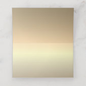 Goud en blauw huwelijk plaatskaartje (Binnenkant ongevouwen)