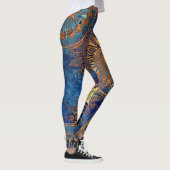 Goud en blauw leggings (Rechts)