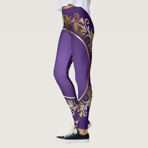 Goud en blauw Leggings