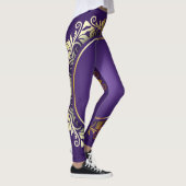 Goud en blauw Leggings (Rechts)