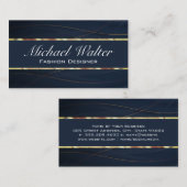 Goud en blauw | Luxemburg Visitekaartje (Voorkant / Achterkant)