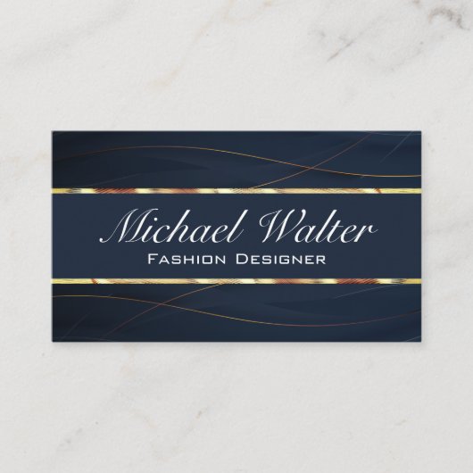 Goud en blauw | Luxemburg Visitekaartje (Voorkant)