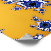 Goud en blauw oog poster (Hoek)