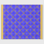 Goud en blauw opvulpapier cadeaupapier (Vlak)