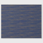 Goud en blauw opvulpapier cadeaupapier (Vlak)