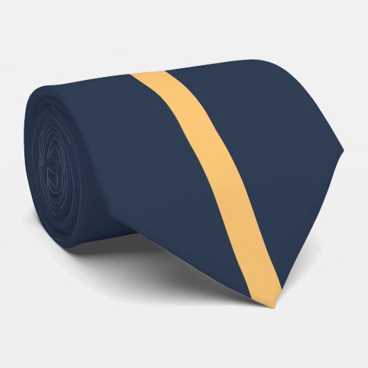 Goud en blauw stropdas (Opgerold)