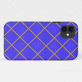 Goud en blauw telefoondraagtas Case-Mate iPhone case (Achterkant (horizontaal))