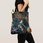 Goud en blauw tote bag (Dichtbij)