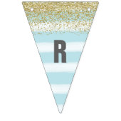 Goud en blauw Vrijgezellenfeest banner (Derde vlag)