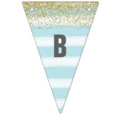 Goud en blauw Vrijgezellenfeest banner (Tweede vlag)