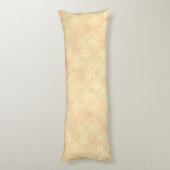 Goud en blauwe evergroene boomgaard lichaamskussen (Achterkant (Verticaal))