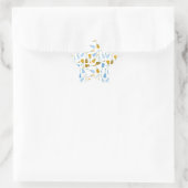 goud en blauwe ukeleles ster sticker (Tas)