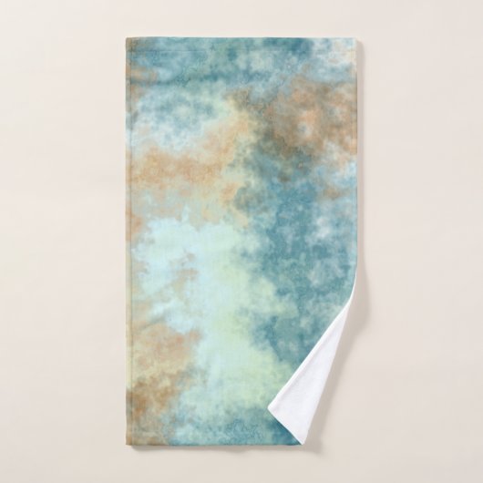 Goud en Blauwgroen bad Bad Handdoek (Handdoek)