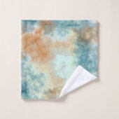 Goud en Blauwgroen bad Bad Handdoek (Wasdoekje)