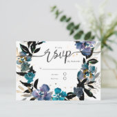 Goud en blauwgroen, dramatisch bloem kaart (Staand voorkant)