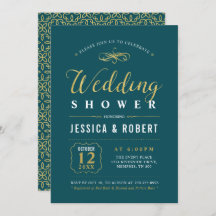 Goud en Blauwgroen | Elegant Couples Wedding Showe