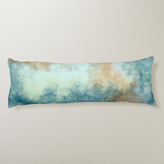 Goud en Blauwgroen Lichaamskussen (Achterkant)