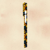 Goud en Blauwgroen Zonnebloem Glas in lood Monogra Case-Mate iPhone Case