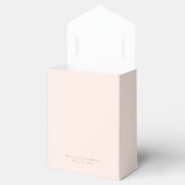 goud en blush Always And Forever Script bruiloft Bedankdoosjes (Geopend)