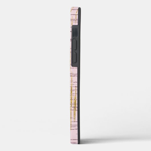 Goud en Blush Glitter Case-Mate iPhone Case (Achterkant / Links)