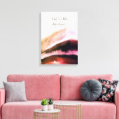 Goud en Blush Pink Grungy Mountains Canvas Afdruk (Insitu (Woonkamer))