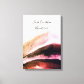 Goud en Blush Pink Grungy Mountains Canvas Afdruk (Voorkant)