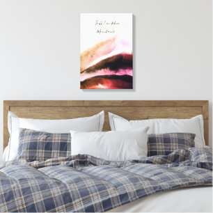 Goud en Blush Pink Grungy Mountains Canvas Afdruk