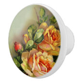 Goud en Blush Rozen Keramische Knop (Rechts)