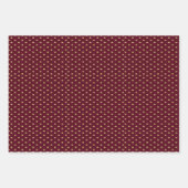 Goud en Bourgogne Wrapping Papier Blad Set van 3 Inpakpapier Vel (Voorkant 2)
