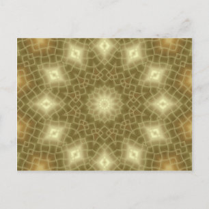 Goud en bruin briefkaart
