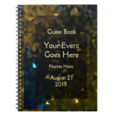 Goud en bruin kristal notitieboek (Voorkant)