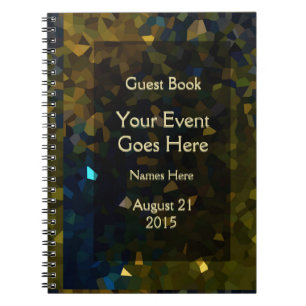 Goud en bruin kristal notitieboek