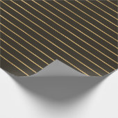 Goud en bruin omslagpapier cadeaupapier (Hoek)