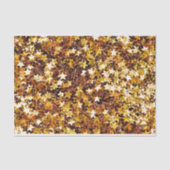 Goud en bruin sterrenpatroon tissuepapier (Voorkant)