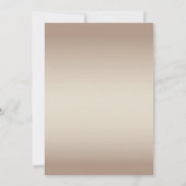 Goud en Champagne Aangepaste bruiloft uitnodiging (Achterkant)