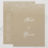 Goud- en champagnezeekaart kaart (Voorkant / Achterkant)