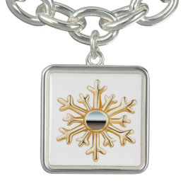 Goud en Chrime Rits Pull Charm Armband