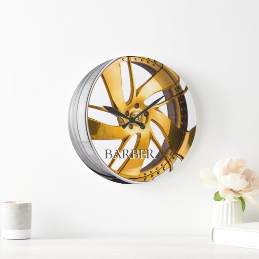 Goud en chroom grote klok (Huis)