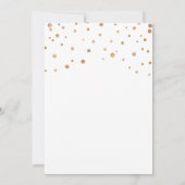 Goud en Confetti Moderne feestdagen Kaart (Achterkant)