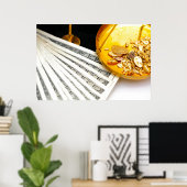 Goud en contant geld poster (Thuiskantoor)