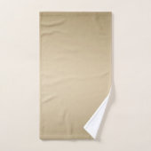 Goud en crèmekleurig streeppatroon bad handdoek (Handdoek)
