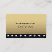 Goud en Diamond Rhinestone Visitekaartje Ontwerp (Voorkant)