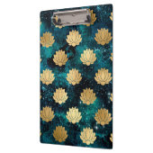 Goud en donkergroen Galaxy Dharma Mandala Pattern Klembord (Links)