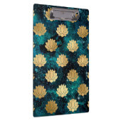 Goud en donkergroen Galaxy Dharma Mandala Pattern Klembord (Rechts)