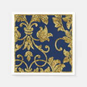 Goud en elke kleurendemper servetten (Voorkant)