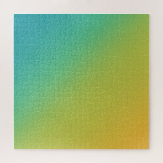 Goud en Emerald Gradient Puzzle Legpuzzel (Horizontaal)