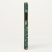 Goud en Emerald Victorain Kant Monogram Case-Mate iPhone Case (Achterkant/rechts)