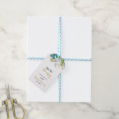 Goud en Eucalyptus Sip Hooray Vrijgezellenfeest Cadeaulabel (Met Touw)