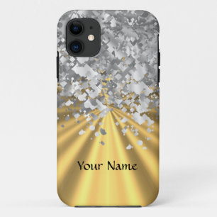Goud en faux glitter Case-Mate iPhone case
