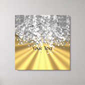 Goud en faux op maat canvas afdruk (Voorkant)